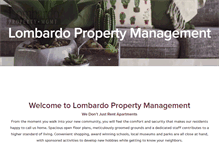 Tablet Screenshot of lombardopropertymanagement.com